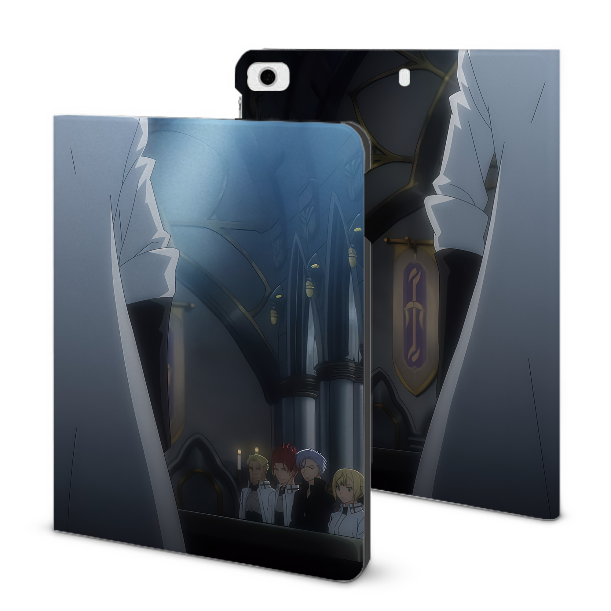（画像用） 転スラ Regarding Reincarnated to Slime IPad ケース ブック型 PUレザー TPU 耐衝撃 軽量 薄型 ペン収納なし 全面保護 IPad 各モデル対応
